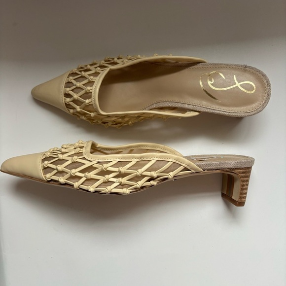Sam‎ Edelman Snyder Mesh Mules, Eggshell Sz 6 - Picture 4 of 8